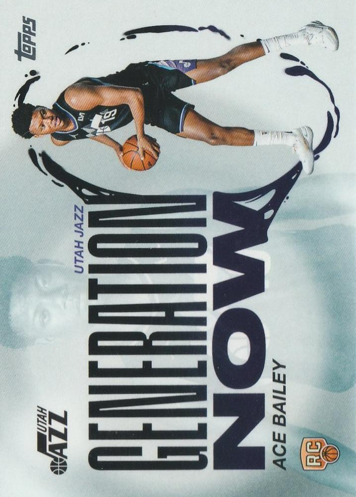 2025 Topps NBA Generation Now Ace Bailey GN-5 Utah Jazz