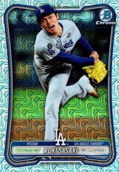 2026 Topps Bowman Chrome Mojo Roki Sasaki #63 Los Angeles Dodgers
