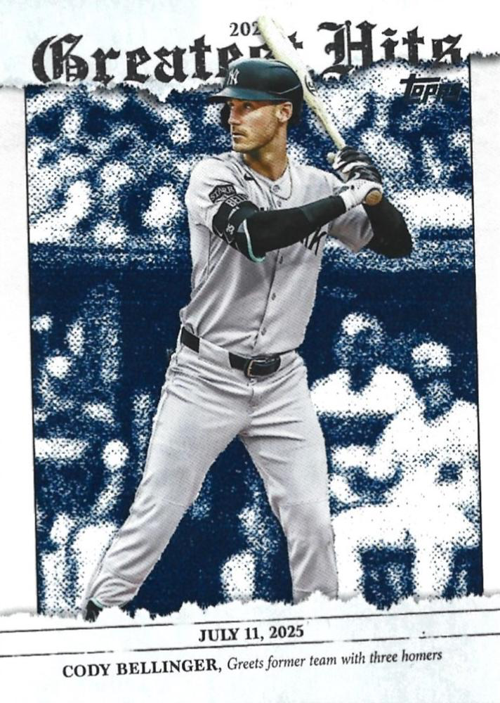 2026 Topps Series 1 2025 Greatest Hits Cody Bellinger #GH-15 New York Yankees