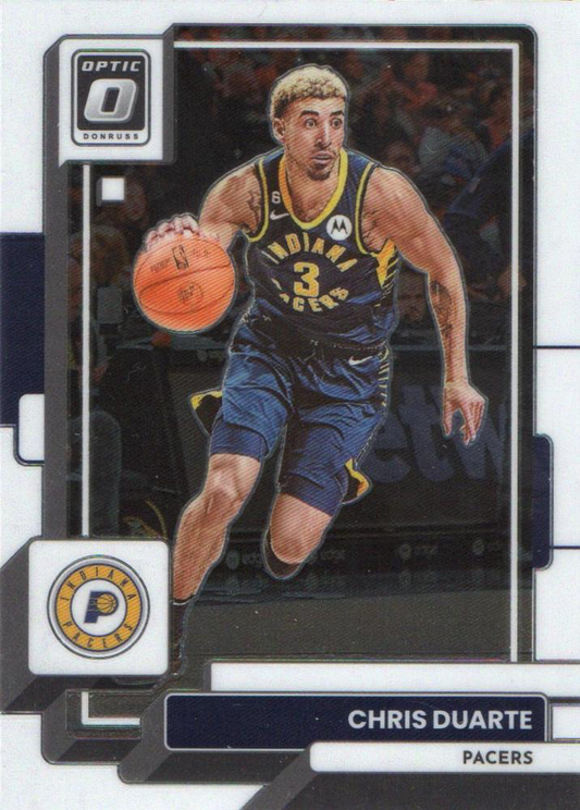 2022 Panini Donruss Optic Chris Duarte #105 Indiana Pacers