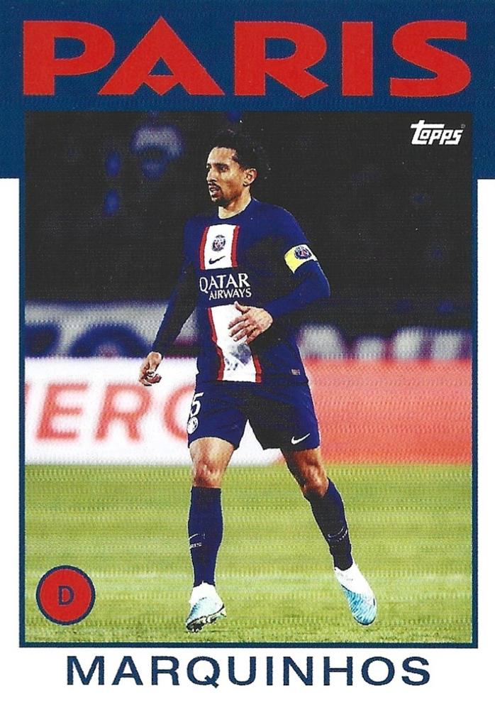 2022 Topps PSG Team Set Marquinhos #44 Paris Saint-Germain