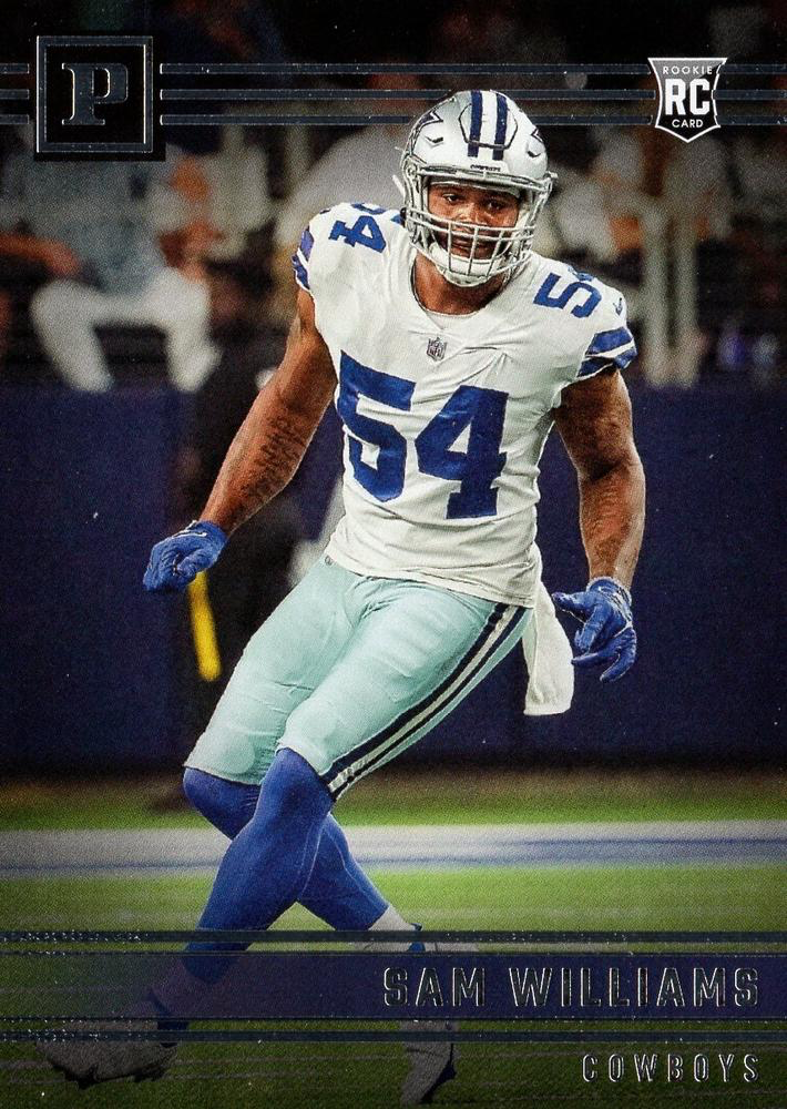 2022 Panini Chronicles Panini RC Sam Williams #PA-29 Dallas Cowboys