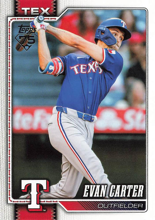 2026 Topps Series 1 Evan Carter #110 Texas Rangers