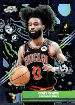 2025 Topps Chrome Cosmic Coby White #141 Chicago Bulls
