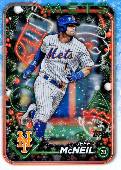 2024 Topps Holiday Jeff McNeil New York Mets #H61