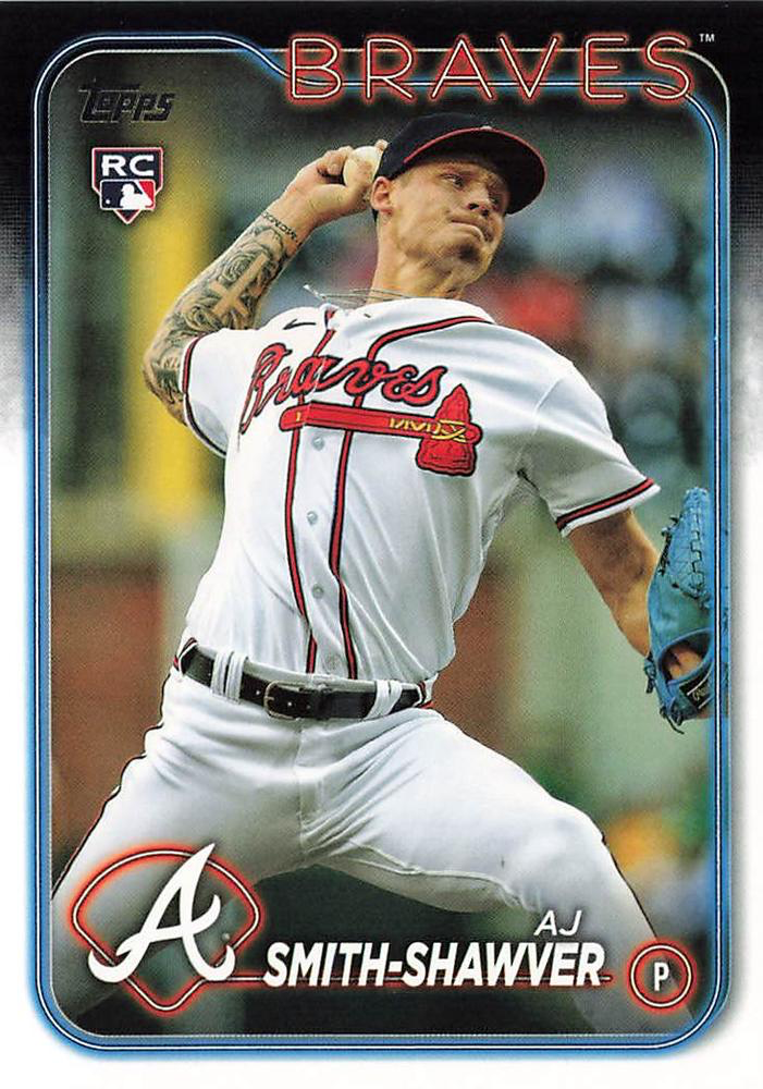 2024 Topps Series 1 AJ Smith-Shawver RC Atlanta Braves #117