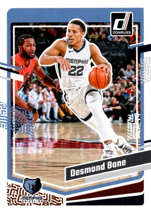 2023 Panini Donruss Desmond Bane #9 Memphis Grizzlies