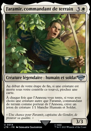 2023 Magic MTG Le Seigneur des Anneaux Faramir commandant de terrain LTR #14