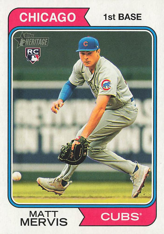 2023 Topps Heritage Matt Mervis RC Chicago Cubs #514