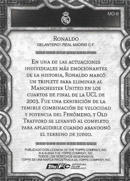2024 Topps Real Madrid Fan Set Monolith Ronaldo #MO-8 Real Madrid CF