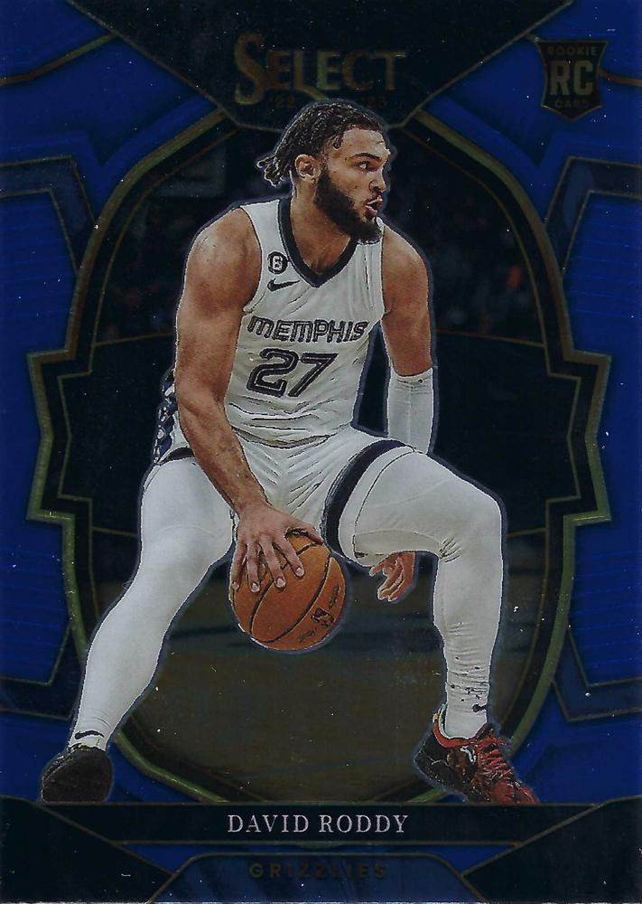 2022 Panini Select Blue David Roddy #78 Memphis Grizzlies