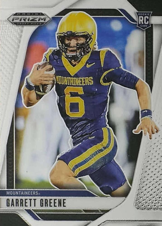 2025 Panini Prizm Draft Picks Garrett Greene #148 West Virginia Mountaineers