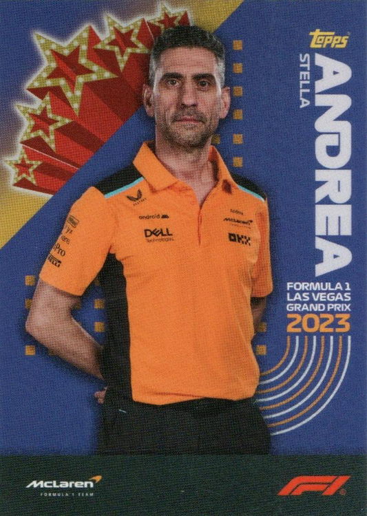 2023 Topps Las Vegas Grand Prix Andrea Stella #29 McLaren F1