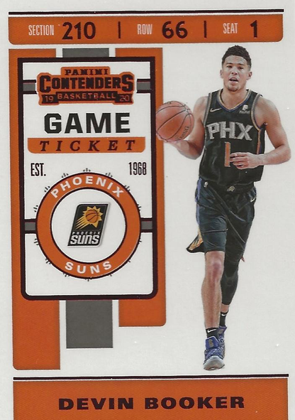 2021 Panini Contenders Game Ticket Red Devin Booker #29 Phoenix Suns