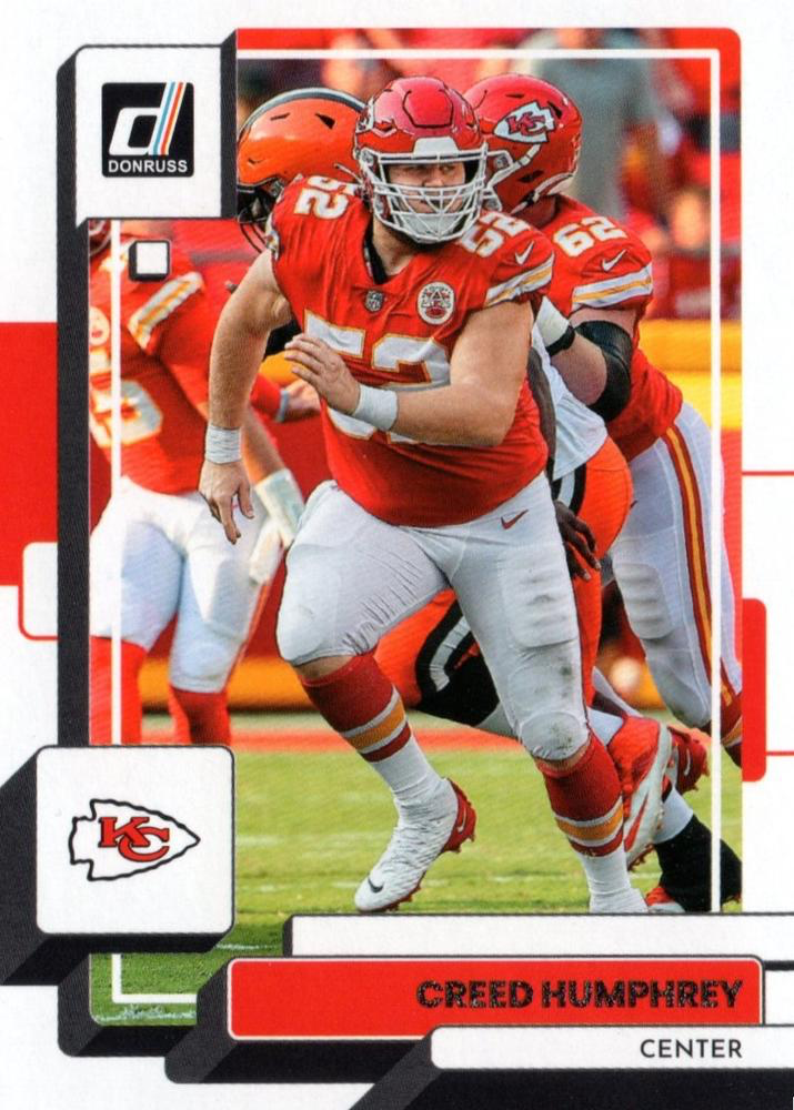 2022 Panini Donruss Creed Humphrey #274 Kansas City Chiefs
