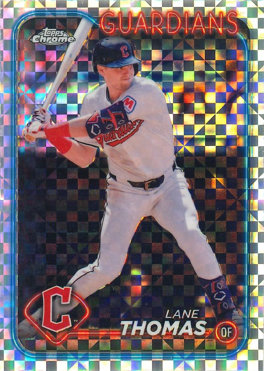 2024 Topps Chrome Update X-Fractor Parallel Lane Thomas Cleveland Guardians #USC182