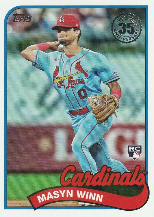 2024 Topps Series 1 1989 35th Anniversary Masyn Winn RC St. Louis Cardinals #89B-58