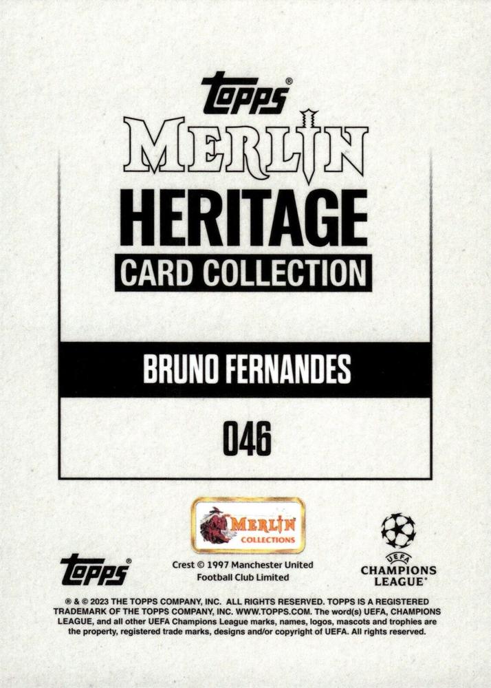 2023 Topps Merlin Heritage UCC Bruno Fernandes #46 Manchester United