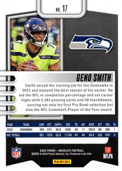 2023 Panini Absolute Geno Smith #17 Seattle Seahawks