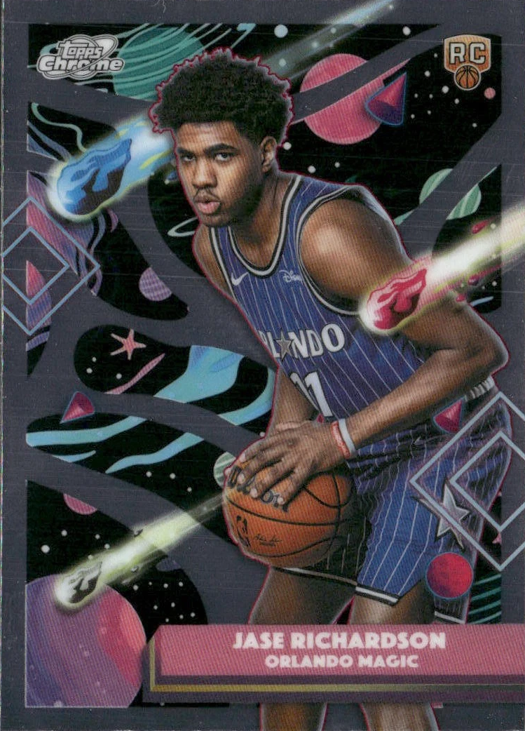 2025 Topps Chrome Cosmic Jase Richardson RC #144 Orlando Magic