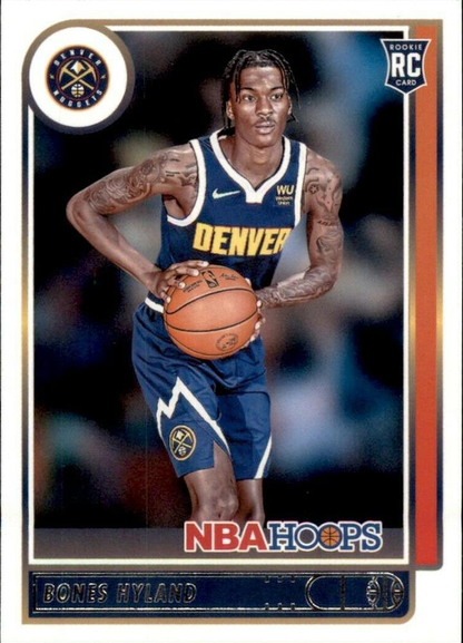 2021 Panini Hoops Bones Hyland RC #224 Denver Nuggets