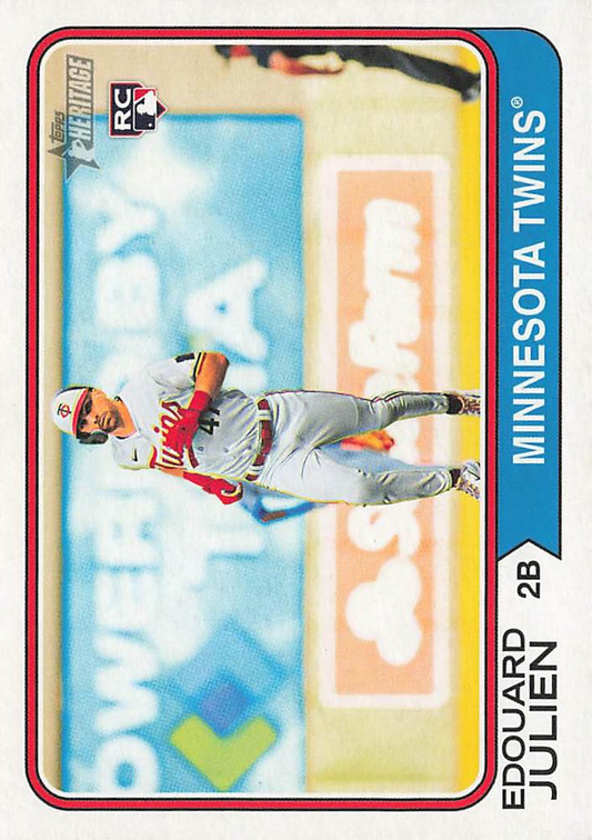 2023 Topps Heritage Edouard Julien RC Minnesota Twins #589