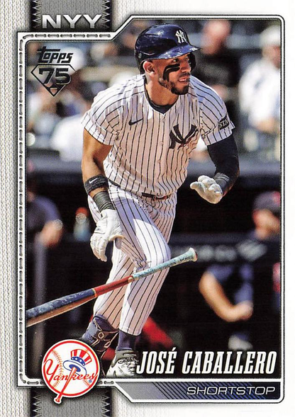 2026 Topps Series 1 Jose Caballero #88 New York Yankees