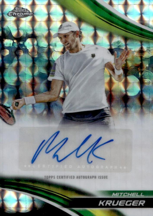 2025 Topps Chrome Tennis Geometric Autograph Mitchell Krueger #CA-MKR