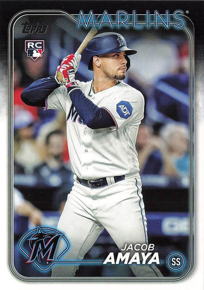 2024 Topps Series 1 Jacob Amaya RC Miami Marlins #144