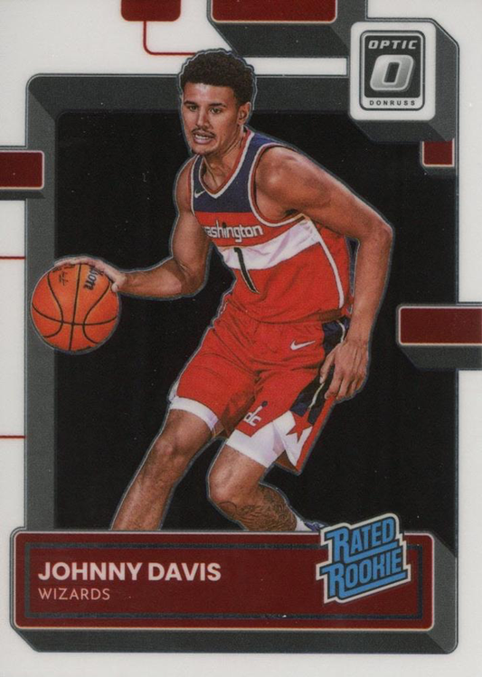 2022 Panini Donruss Optic Johnny Davis Rated Rookie #206 Washington Wizards