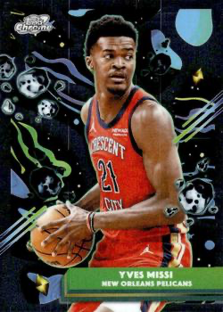 2025 Topps Chrome Cosmic Yves Missi #170 New Orleans Pelicans