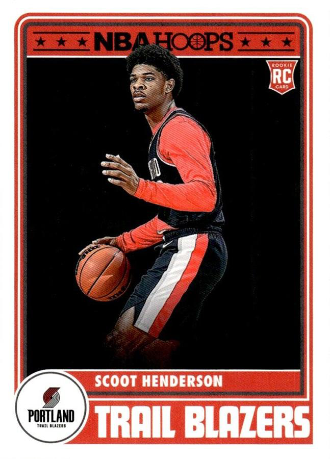 2023 Panini Hoops Hoops Tribute RC Scoot Henderson #297 Portland Trail Blazers