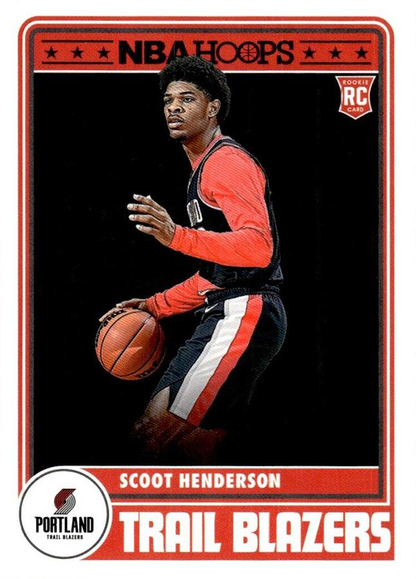 2023 Panini Hoops Hoops Tribute RC Scoot Henderson #297 Portland Trail Blazers