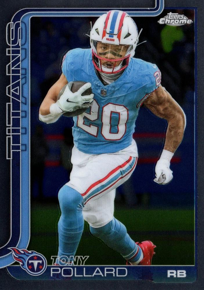 2025 Topps Chrome NFL Tony Pollard #290 Tennessee Titans