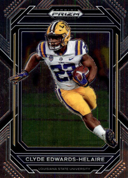 2023 Panini Prizm Draft Picks Clyde Edwards-Helaire #18 LSU Tigers