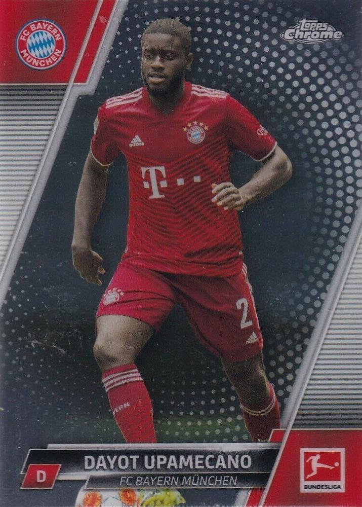 2021 Topps Chrome Bundesliga Dayot Upamecano #85 FC Bayern Munich