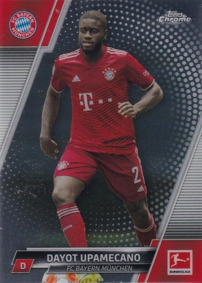 2021 Topps Chrome Bundesliga Dayot Upamecano #85 FC Bayern Munich