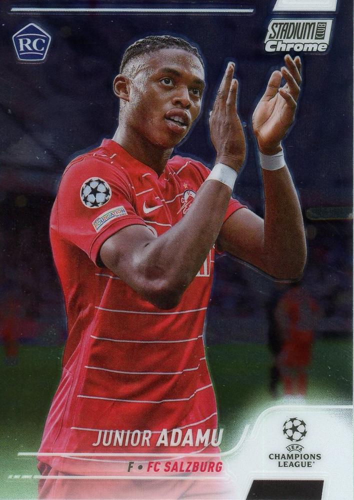2021 Topps Stadium Club Chrome UCC RC Junior Adamu #53 FC Red Bull Salzburg