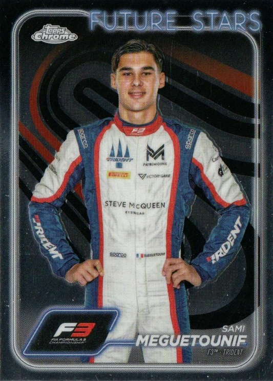 2024 Topps Chrome Formula 1 Sami Meguetounif F3D #47 Trident
