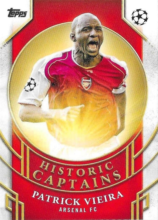 2024 Topps UCC Patrick Vieira Historic Captains HC-3 Arsenal FC