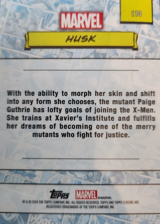 2024 Topps Chrome Marvel Husk #110