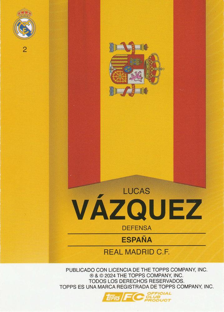 2024 Topps Real Madrid Fan Set Lucas Vázquez #2 Real Madrid CF