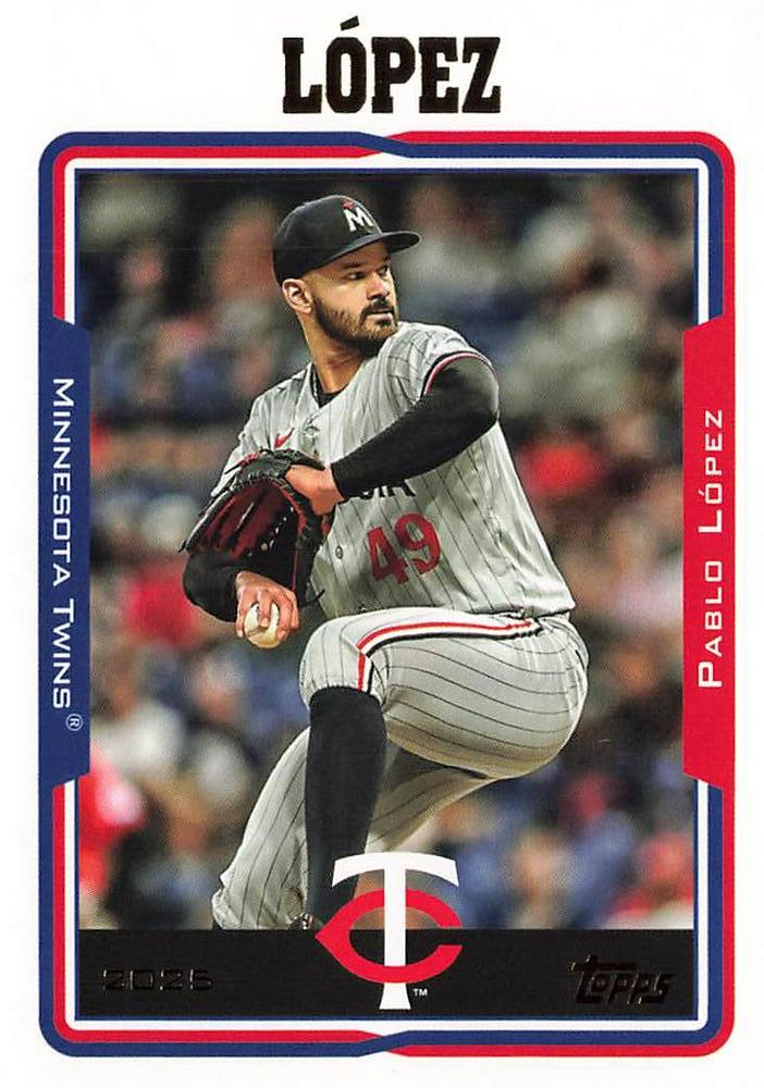 2025 Topps Archives Pablo Lopez #267 Minnesota Twins