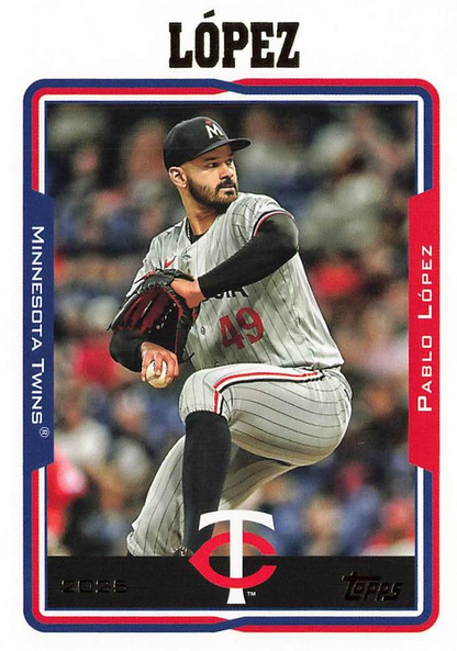 2025 Topps Archives Pablo Lopez #267 Minnesota Twins