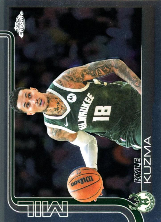 2025 Topps Chrome NBA Kyle Kuzma #118 Milwaukee Bucks