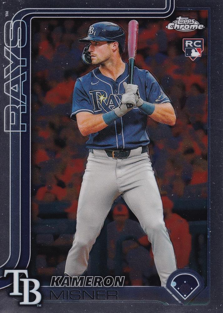 2025 Topps Chrome MLB Kameron Misner RC #130 Tampa Bay Rays