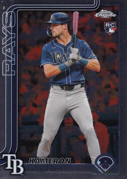 2025 Topps Chrome MLB Kameron Misner RC #130 Tampa Bay Rays
