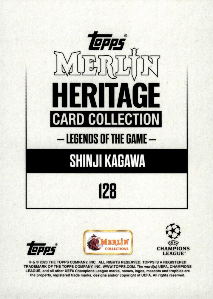2023 Topps Merlin Heritage UCC Shinji Kagawa #128 Borussia Dortmund