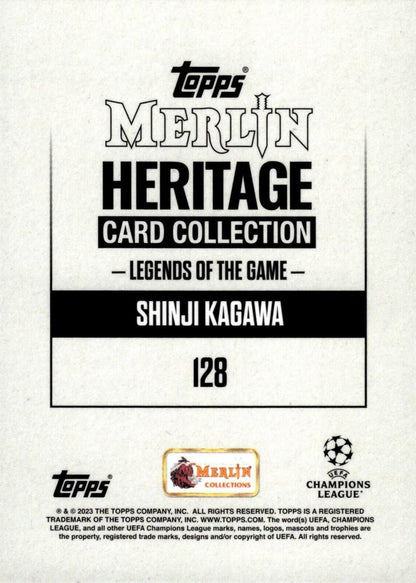 2023 Topps Merlin Heritage UCC Shinji Kagawa #128 Borussia Dortmund