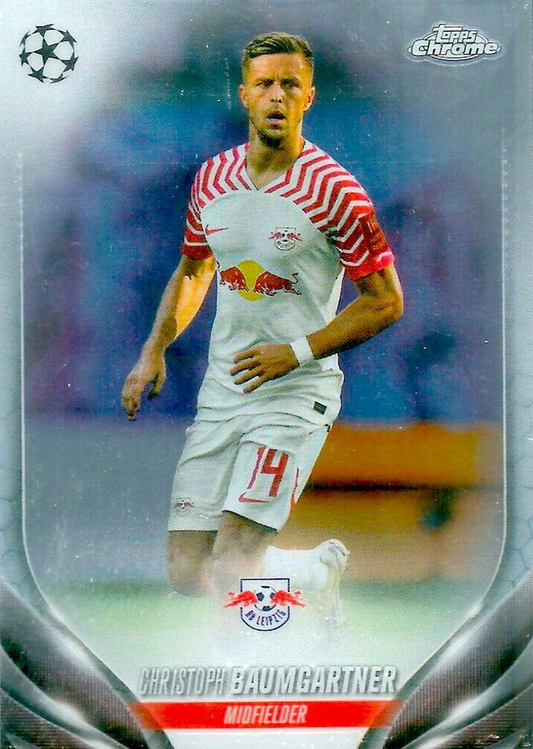 2023 Topps Chrome UEFA Club Competitions Christoph Baumgartner #130 RB Leipzig
